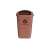 Lixeira Coleta Seletiva Tampa Frontal Sem Poste - 50L - Cor: Marrom