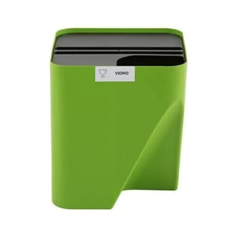 Lixeira Reciclável - Empilhável Eco Way - 25L - Cor: Verde