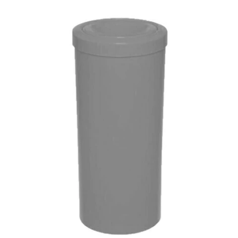 Lixeira Redonda Tampa Meia Esfera - 50L - Cor: Cinza