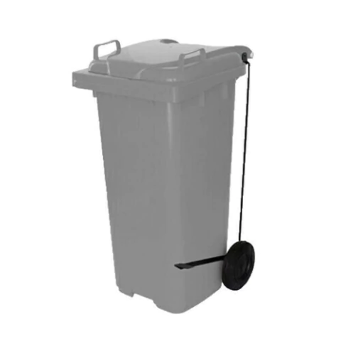 Lixeira Seletiva (Gari) Com Pedal - 240L - Cor: Cinza
