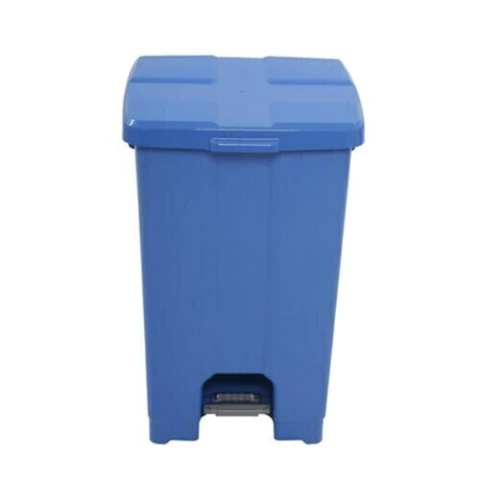 Lixeira Quadrada Com Pedal - COR: Azul, VOL: 60L