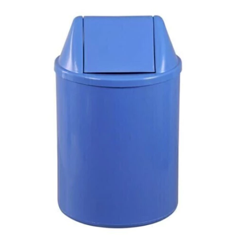 Lixeira Redonda Tampa Basculante - COR: Azul, VOL: 12L
