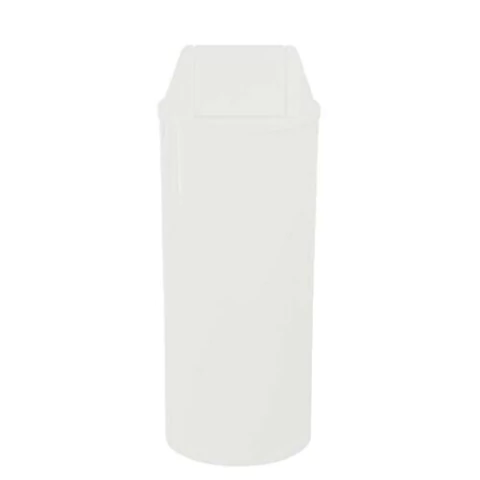 Lixeira Redonda Tampa Basculante - COR: Branco, VOL: 22L