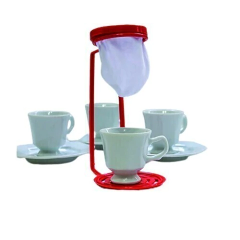 Coador de Pano p/Café Individual Marrom