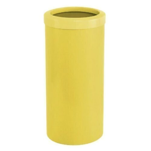 Lixeira Redonda Plástica c/ aro 50Lts - COR: Amarelo