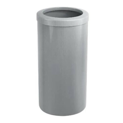 Lixeira Redonda com Aro 22L - COR: Cinza