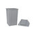 Lixeira Quadrada Tampa Basculante - COR: Cinza, Vol: 100L - comprar online