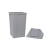 Lixeira Quadrada Tampa Basculante - COR: Cinza, Vol: 60L - comprar online
