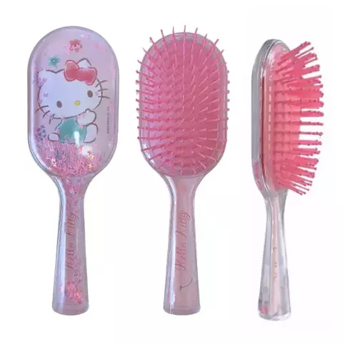 Escova de Cabelo Hello Kitty 20cm Cerdas Macias e Compacta - Sanrio - loja online