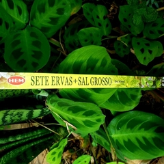 Incenso Sete Ervas e Sal grosso - Hem Tradicional - loja online