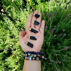 Pingente Turmalina Negra Bruta - Proteção Espiritual e Repele as energias negativas
