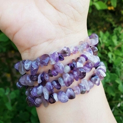 Pulseira Ametista Cascalho - Transmutação e Espiritualidade - Rituale 