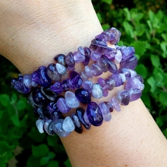 Pulseira Ametista Cascalho - Transmutação e Espiritualidade - comprar online