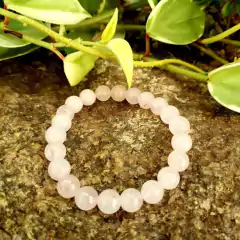 Pulseira Quartzo Rosa Esfera - Amor e Compaixão na internet