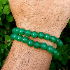 Pulseira Quartzo Verde Esfera - Saúde física e Mental - Rituale 