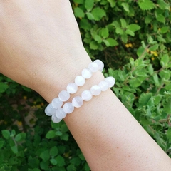Pulseira Selenita Esfera - Purificação e Poder cósmico