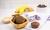 Bolinho de banana com cacau