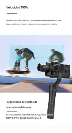 Estabilizador F6 Flexible De 3 Ejes Portátil Para Teléfonos - TecnojuegosBahia