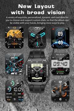 Reloj Smartwatch Nx6 Bluetooth, Brújula, Llamadas, Ip68 - comprar online