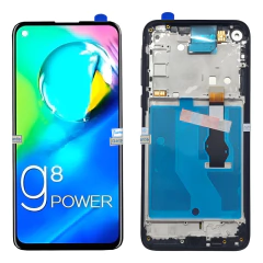 Modulo Pantalla Para Moto G8 Power Xt2041 C. Marco Actualiza Negro
