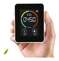 Medidor De Co2 Dioxido Carbono Humedad Termometro Alarma - comprar online