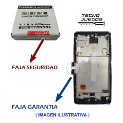 Imagen de Modulo Pantalla Para Edge 50 Fusion Actualiza Xt2429 Marco Azul Petróleo