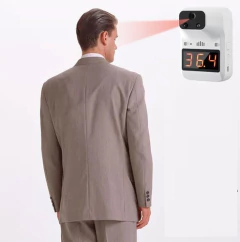 Termómetro Infrarrojo De Pared Automático K3 Plus Alarma Luz - tienda online