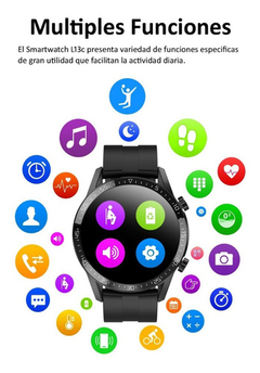 Smartwatch L13c Electrocardiograma Ecg Calculadora Llamadas