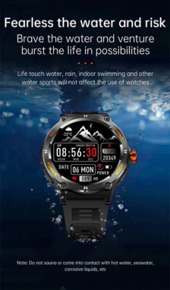 Imagen de Smartwatch Reloj Isanfit Sumergible Llamadas Hombre Luz Kt76
