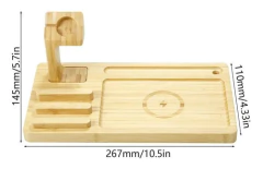 Base Carga Inalámbrica Qi Bambú Para Android E Ios en internet