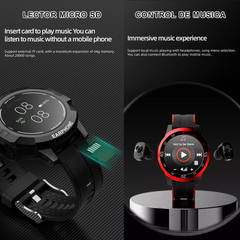 Smartwatch Con Auriculares Tws, Hifi Para Samsung iPhone Mp3 - TecnojuegosBahia