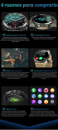 Imagen de Reloj Smartwatch K56 Pro Deportivo, Llamada, Notificaciones