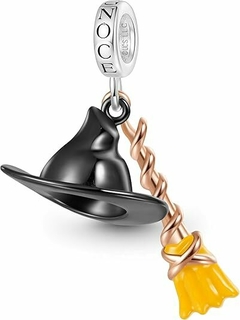PRÉ ENCOMENDA - Pingente de chapéu Elphaba Wicked prata esterlina S925 - GNOCE
