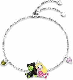 PRÉ ENCOMENDA - Pulseira ajustável GNOCE Wicked Friendship Love Heart prata esterlina S925