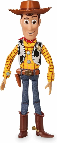 PRÉ ENCOMENDA - Boneco falante oficial do xerife Woody de Toy Story