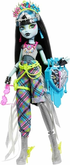 PRÉ ENCOMENDA - Boneca Monster High Monster Fest, Frankie Stein com roupa glamourosa - ORIGINAL