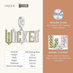 PRÉ ENCOMENDA - Pingente Wicked prata esterlina S925 - GNOCE - Butterflies Perfumes