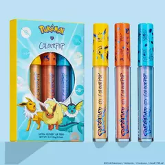 PRÉ ENCOMENDA - Conjunto de lábios ultrabrilhantes - Pokémon - Colourpop