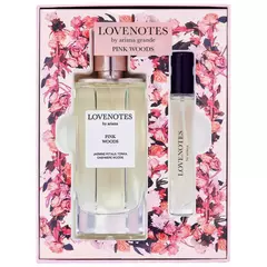 PRÉ ENCOMENDA - Conjunto de Perfumes LOVENOTES Pink Woods - Ariana Grande 125ml+10ml