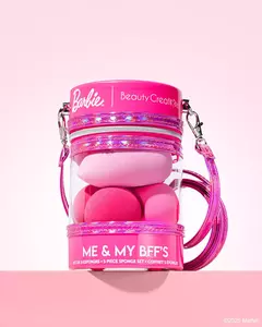 PRÉ ENCOMENDA - Barbie "Eu e minhas melhores amigas" Conjunto de esponja de 5 peças X Beauty Creations