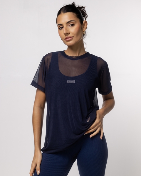 Blusa de Tule Azul Marinho - comprar online