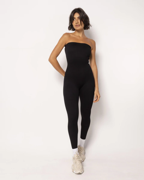 Macacão Seamless Tube Black - comprar online