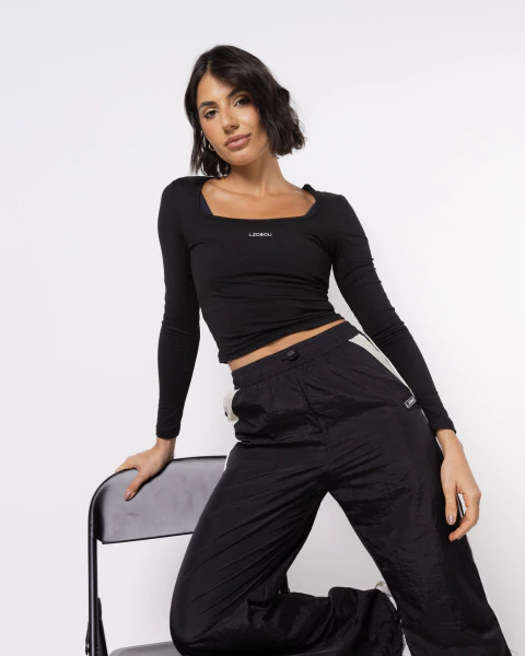 Blusa Manga Longa Classic L.ZOBOLI Black - comprar online