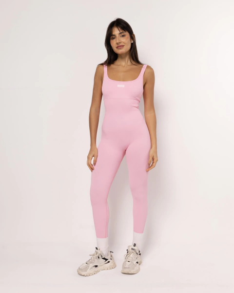 Macacão Seamless Essential Pink Baby - comprar online