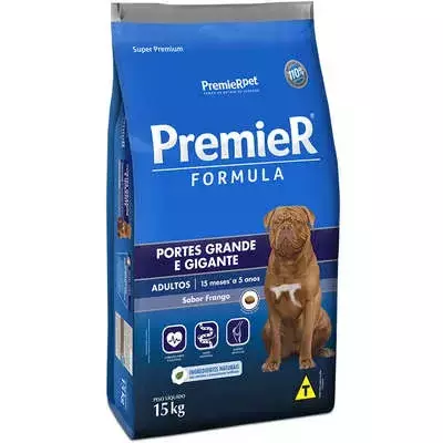 Premier Cães Adultos Raças Grandes 15kg Frango