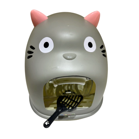 Caixa de Areia Sanitário Orelhas de Gato Fechado