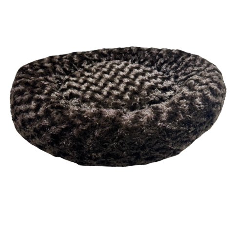 Cama de Pelúcia Redonda - Marrom