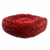 Cama de Pelúcia Redonda - Vermelho