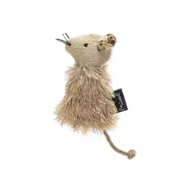 Brinquedo de Pelúcia Para Gatos - Ratinho Bege - Mimo