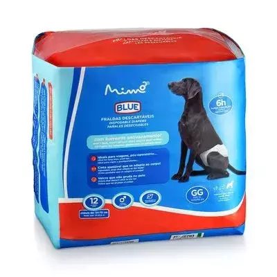 Fralda Higiênica Macho Tamanho GG 12pcs - Blue Mimo
